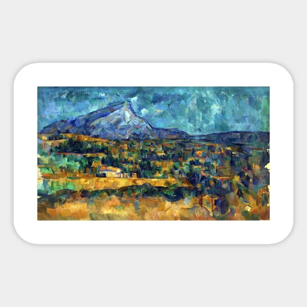 Paul Cezanne Mont Sainte-Victoire Sticker by pdpress